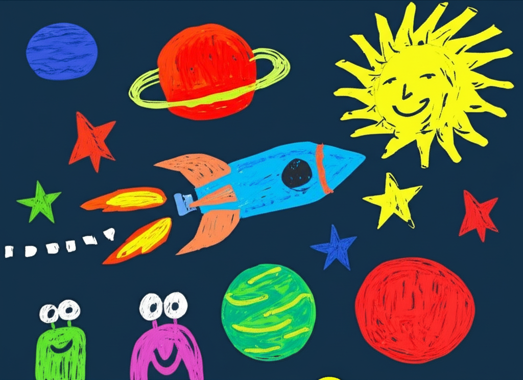 Space Adventure by Emma, age 8