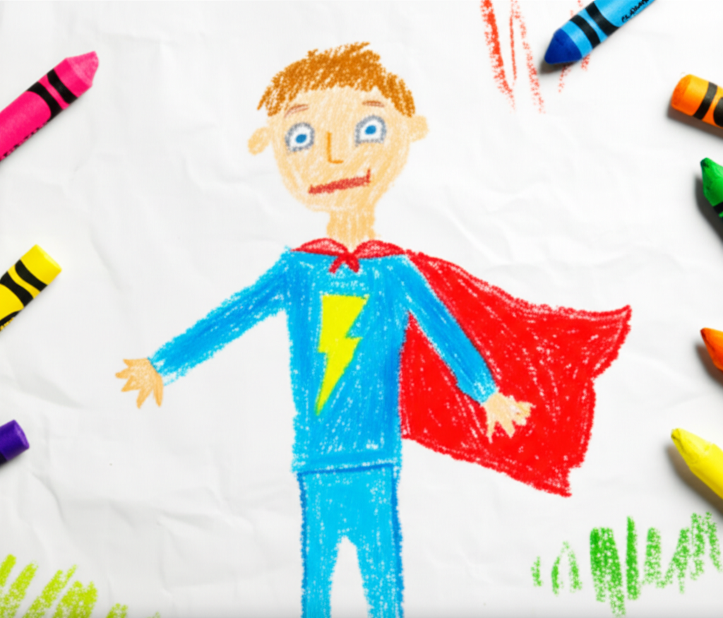 Super Heroes by Noah, age 9