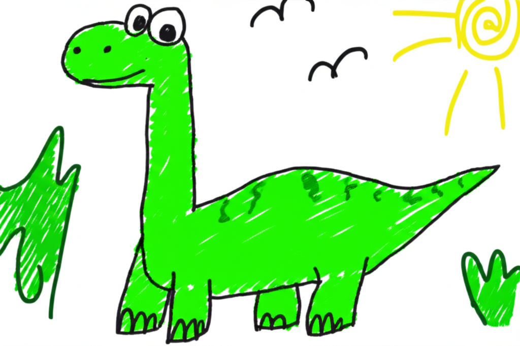 Kid's artwork - Dinosaur Adventure