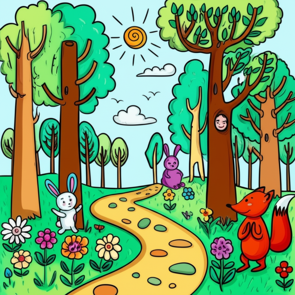 Kid's artwork - Magic Forest